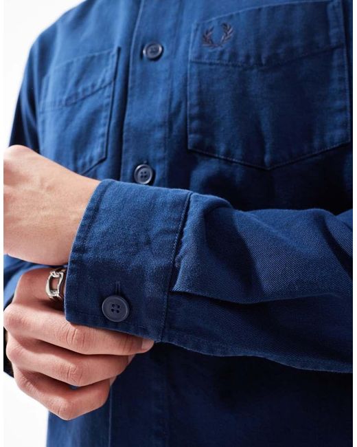 Camicia di Fred Perry in Blue da Uomo