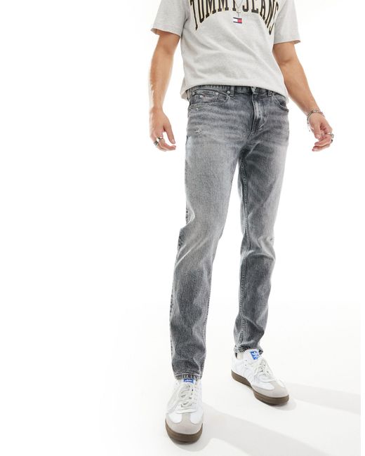 Austin - jeans slim affusolati lavaggio scuro di Tommy Hilfiger in Gray da Uomo