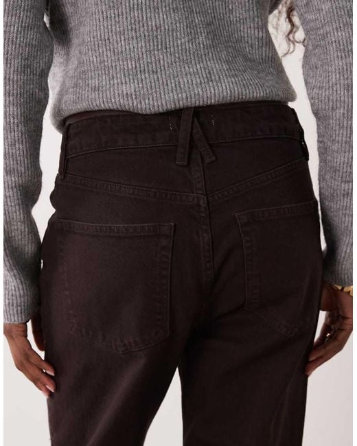 GOOD AMERICAN Brown Straight Leg Jean