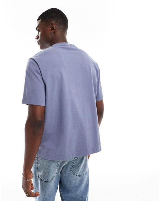 Camiseta extragrande con logo pequeño pulido Abercrombie & Fitch de hombre de color Blue