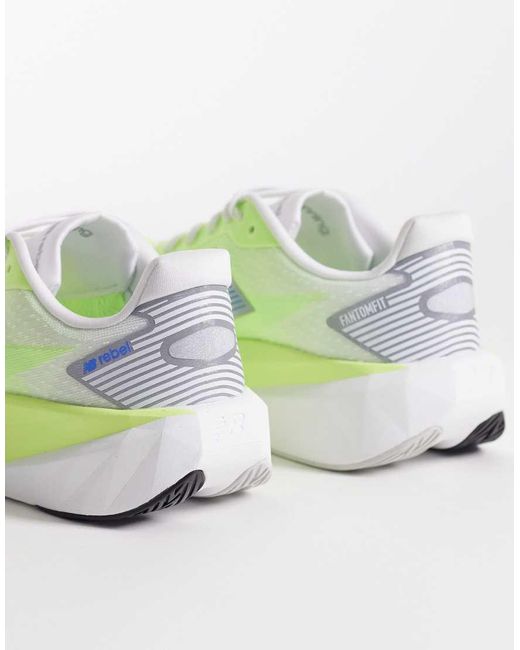 New Balance Green Fuelcell Rebel V5 Womens Running Trainers