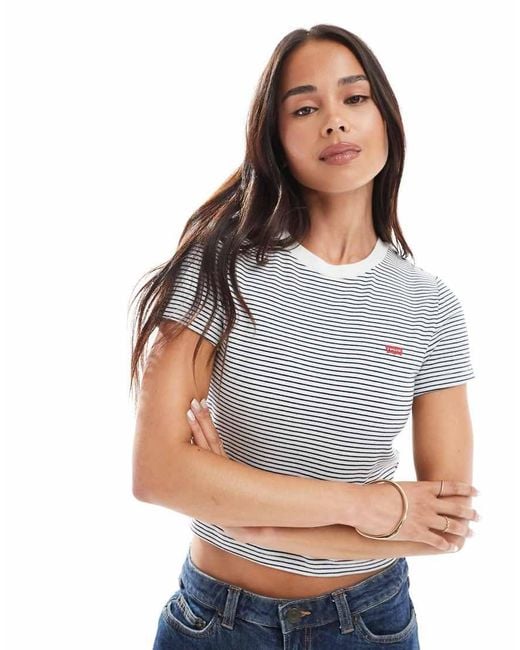 Camiseta A Básica De Estilo Deportivo Con Logo De Levi's de color Gray