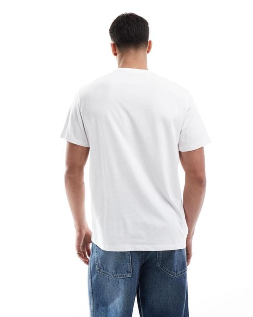 Calvin Klein White Varsity Logo T-shirt for men