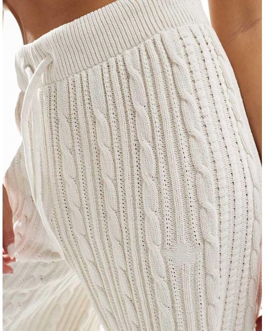 adidas Originals Cable Knit Trefoil Logo Knitted Trousers