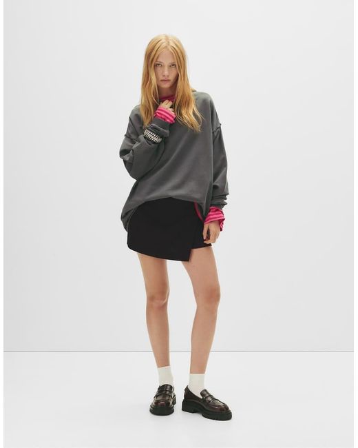 Gonna Pantalone A Portafoglio Nera di Pull&Bear in Black