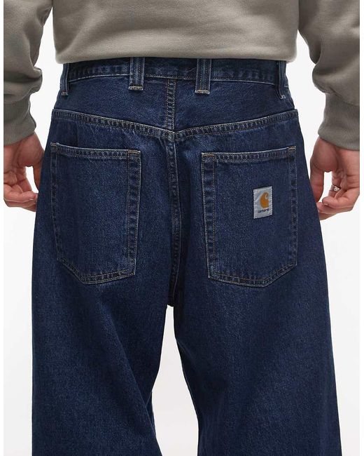 Carhartt Blue Brandon Loose Straight Fit Jeans for men