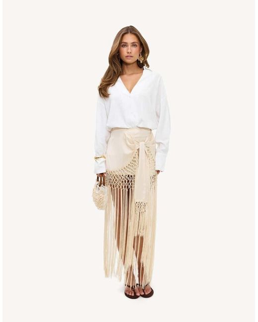 Loavies White Whisper Soft V-Neck Blouse