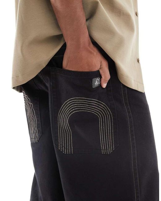ASOS Black Loose Trousers for men