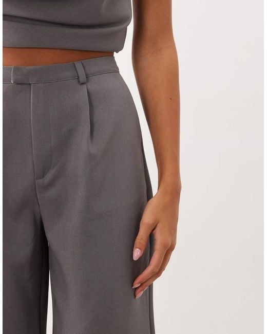 Kaiia White Exclusive Straight Leg Tailored Trousers Co-Ord