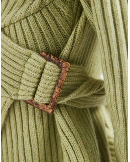 ASOS Green Wrap Cardigan
