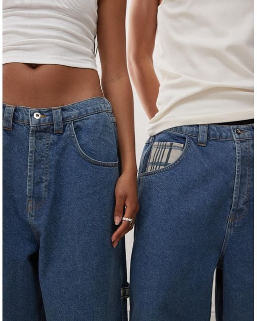 Collusion Blue Unisex – jorts