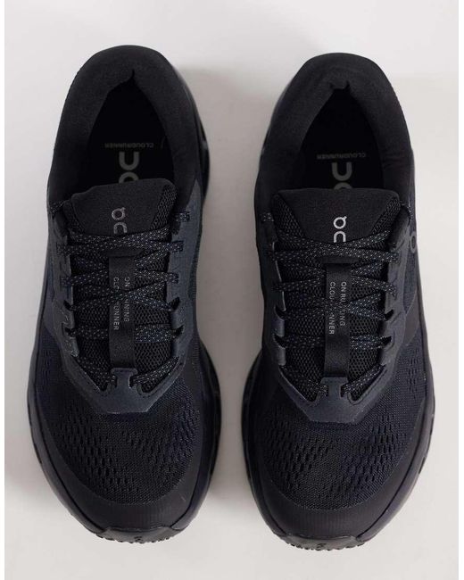 On Shoes Black Cloudrunner 3 Running Trainers for men