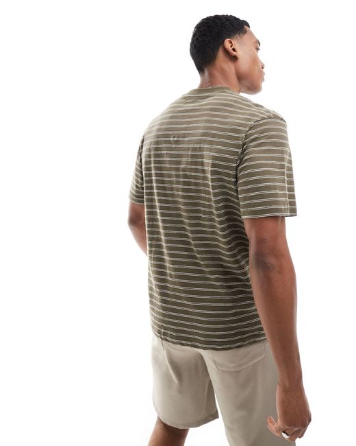 River Island Natural Studio Striped T-shirt for men