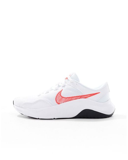 Nike Gray Legend Essential 3 Trainers