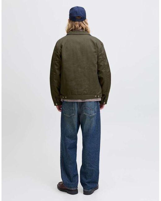 Jack & Jones Green Aviator Jacket for men