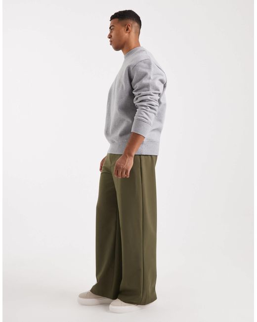 Collusion Gray Tailored Relaxed Pants for men