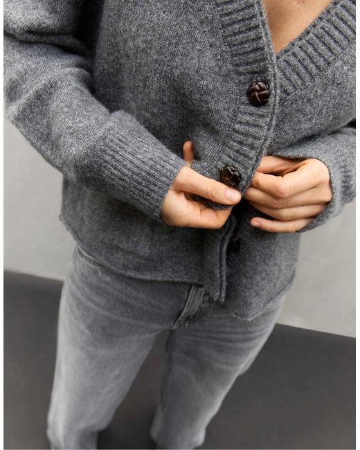 Stradivarius Gray – strickjacke