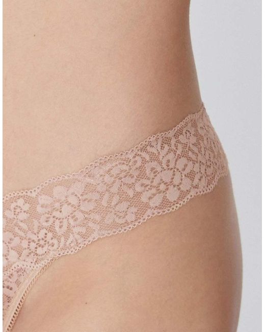 Tezenis Natural High-Leg Lace G-String