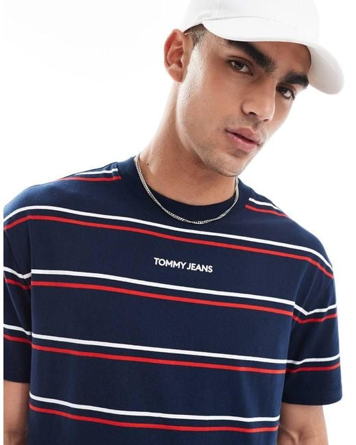Tommy Hilfiger Blue Classic Stripe T-shirt for men