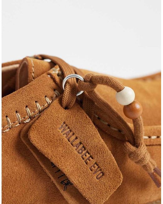 Clarks Brown Wallabeeevosh Shoes