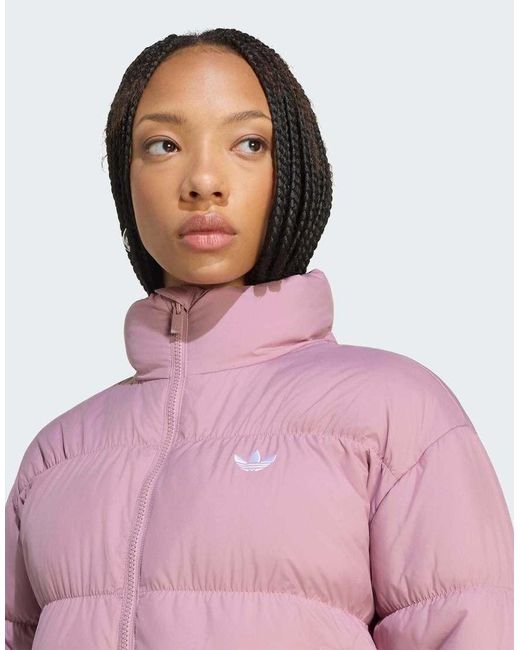 Adidas Originals Pink Short Padded Jacket