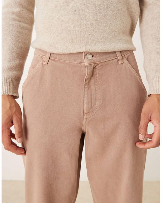 ASOS Natural Relaxed Taper Jean for men