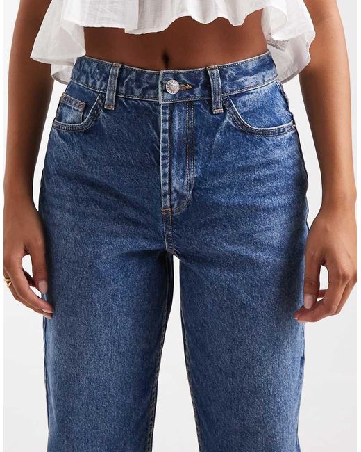 Miss Selfridge Blue Mom Jeans