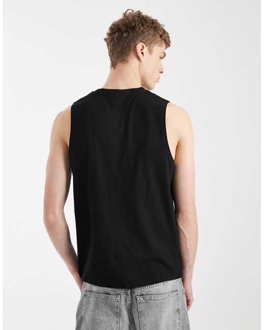 ASOS Black Essentials Tank for men
