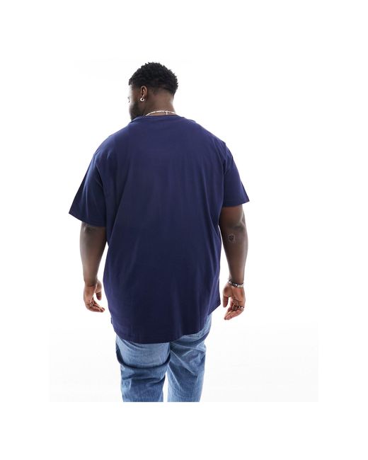 Big & tall - heritage - t-shirt oversize classica con stampa di orsetto di Polo Ralph Lauren in Blue da Uomo