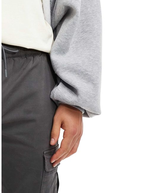 Bershka – cargohose in White für Herren