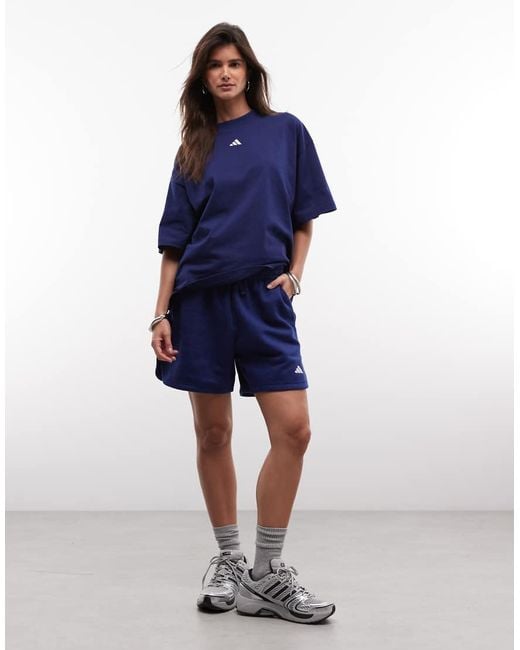 Adidas Originals Blue Three Stripes Studios T-Shirt