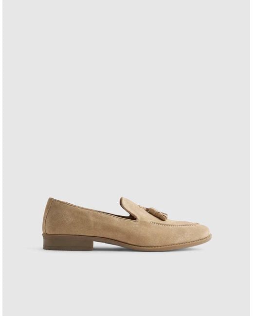 River Island Natural Suede Loafers for men
