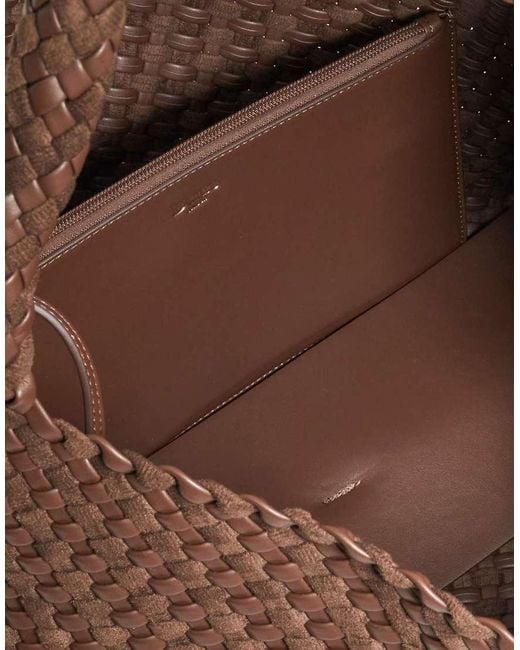 Dune Brown Deliberate L Shoulder Bag