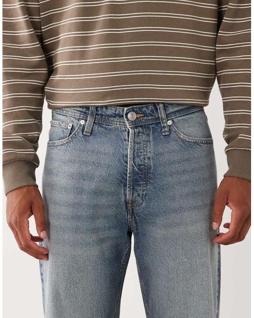 Jack & Jones Blue Eddie Loose Fit Jeans for men