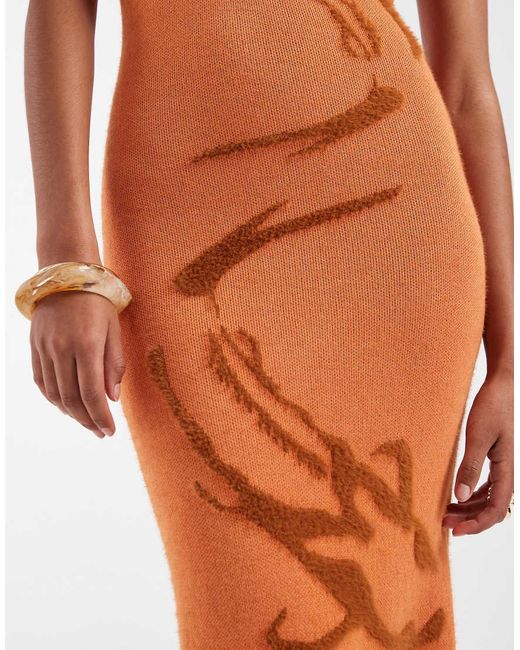 House Of Sunny White The Goldfish Hockney Midaxi Dress