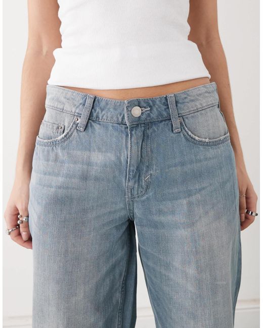 Weekday Blue Ample Low Loose Jeans