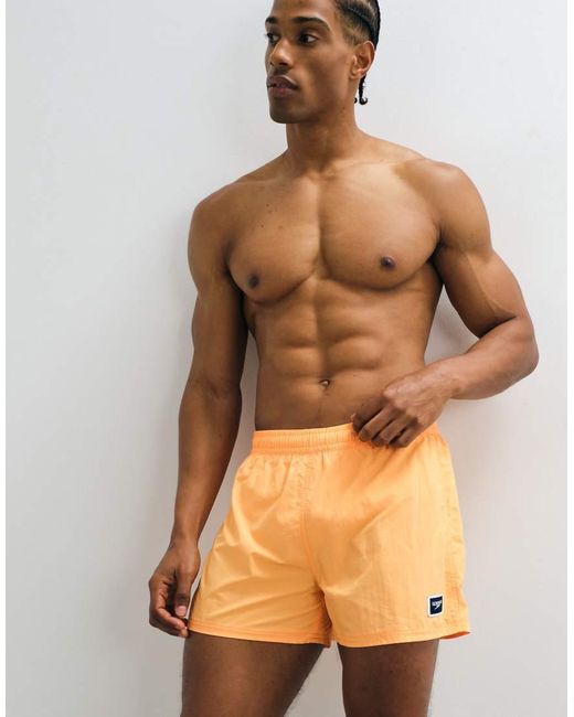 Speedo White Solid Retro 13" Volley Swim Short for men
