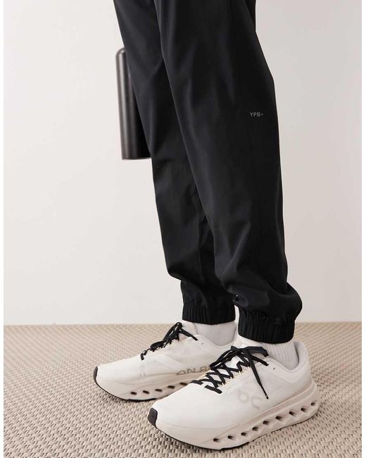 Abercrombie & Fitch Black Ypb Cuffed Workout Joggers for men