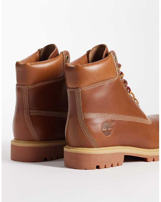Timberland Brown 6inch Lace Up Boot for men