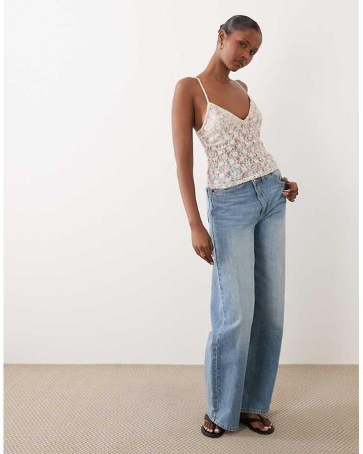 ASOS Multicolor Lace Cami Top