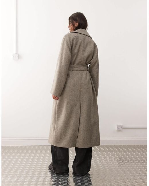 Weekday Natural – kia – oversize-mantel aus wollmix