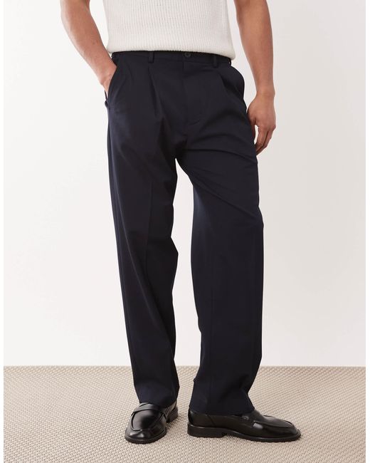 Pantalon ample - marine SELECTED pour homme en coloris White