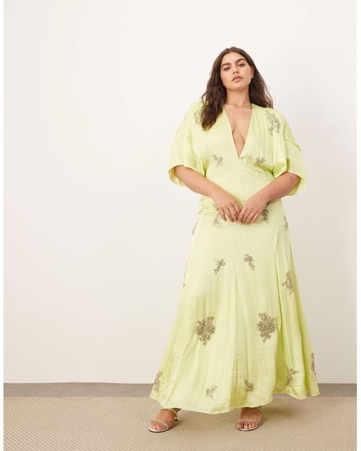 ARRANGE Natural Curve Floral Embellished Modern 30's Tea Dress