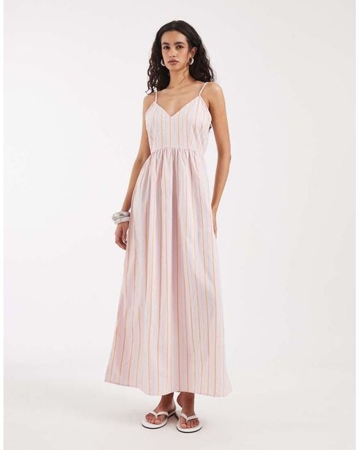 Vero Moda Pink Cami Midi Dress