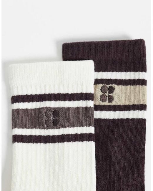 Sweaty Betty White Essentials Crew Socks 2 Pack