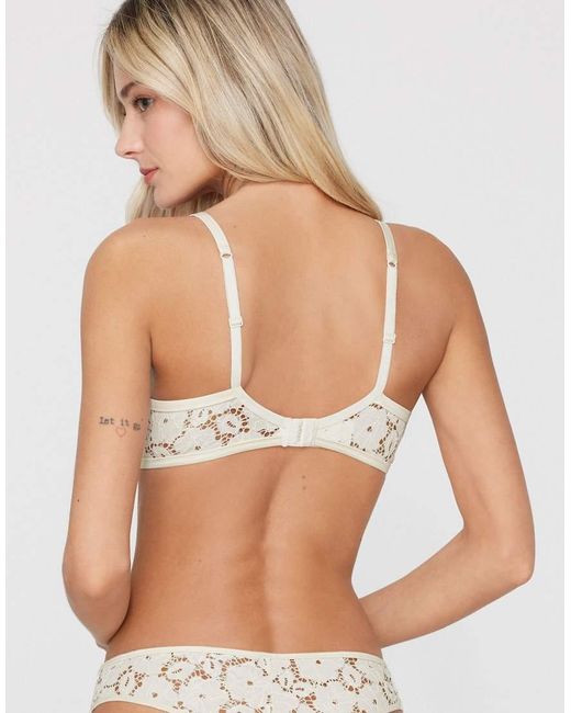 Tezenis Natural Berlin Ivory Bloom Padded Push-Up Bra