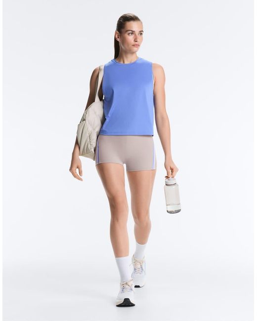 Oysho Blue Technical Sleeveless T-shirt