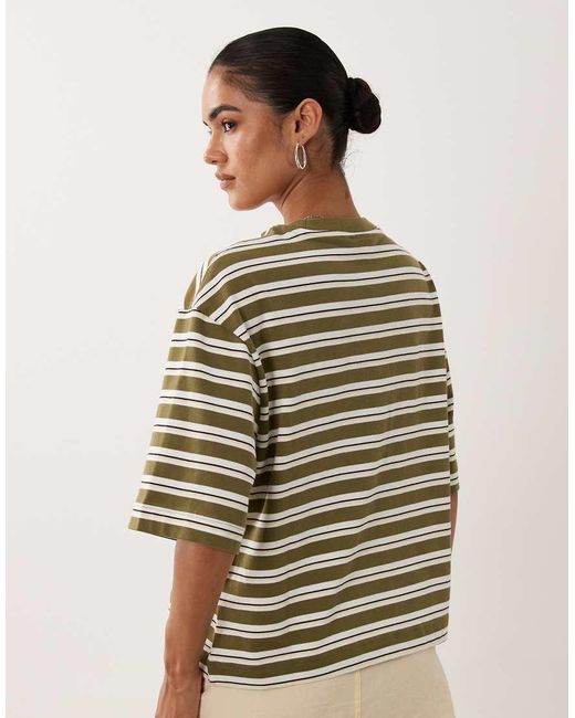 Gina Tricot Green Short Sleeve Boxy Tee