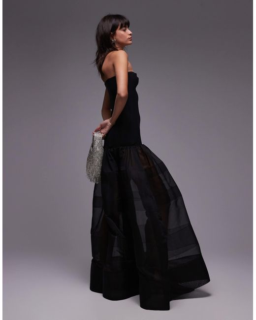 Mango Black – capsule – trägerloses maxikleid