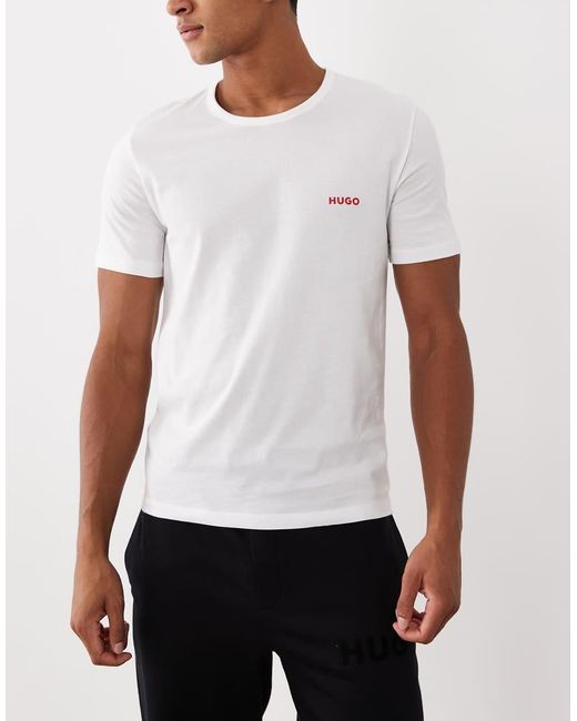 Boss White Hugo Bodywear 3 Pack T-shirt for men